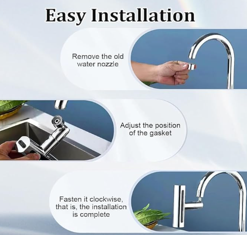¡Oferta: 2x1: Grifo giratorio con cascada para extensión 4en1