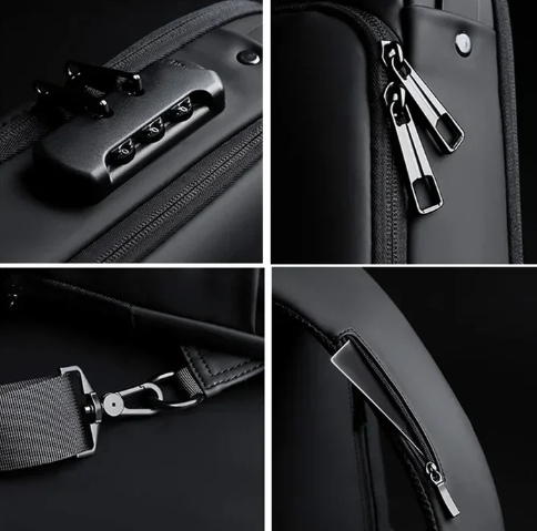 Bolso cruzado antirrobo negro