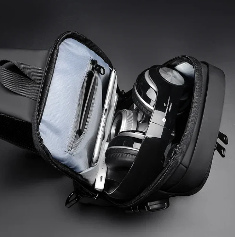 Bolso cruzado antirrobo negro