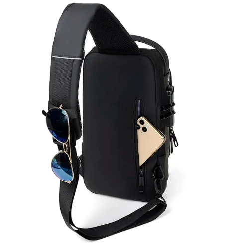Bolso cruzado antirrobo negro