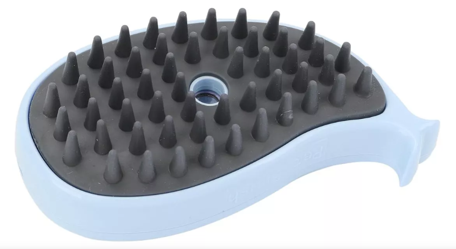 Cepillo vapor para mascota (celeste)