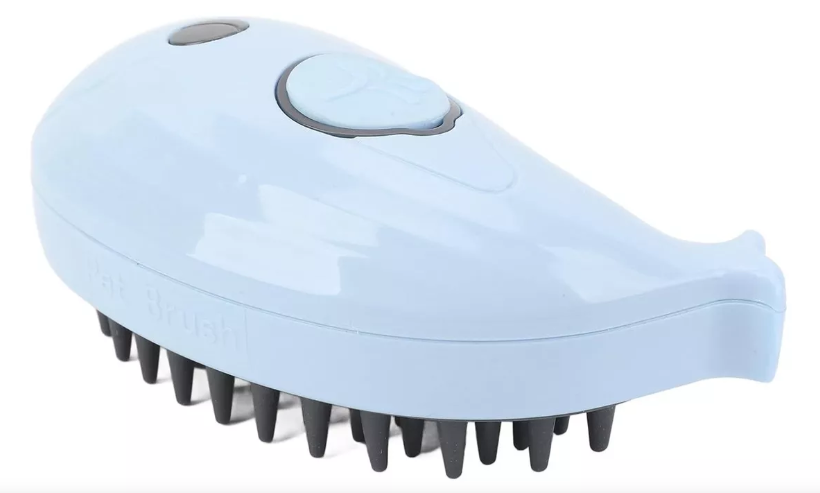 Cepillo vapor para mascota (celeste)