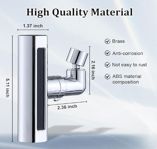 ¡Oferta: 2x1: Grifo giratorio con cascada para extensión 4en1
