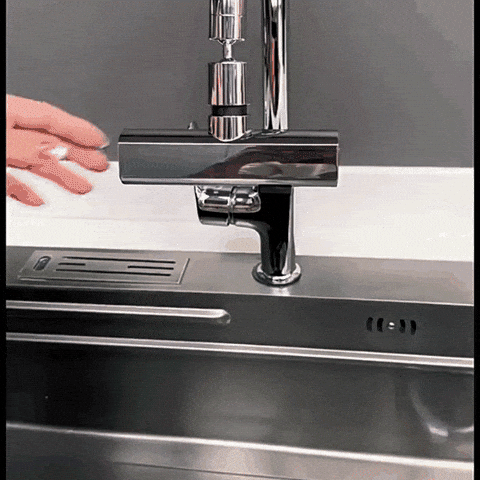 ¡Oferta: 2x1: Grifo giratorio con cascada para extensión 4en1